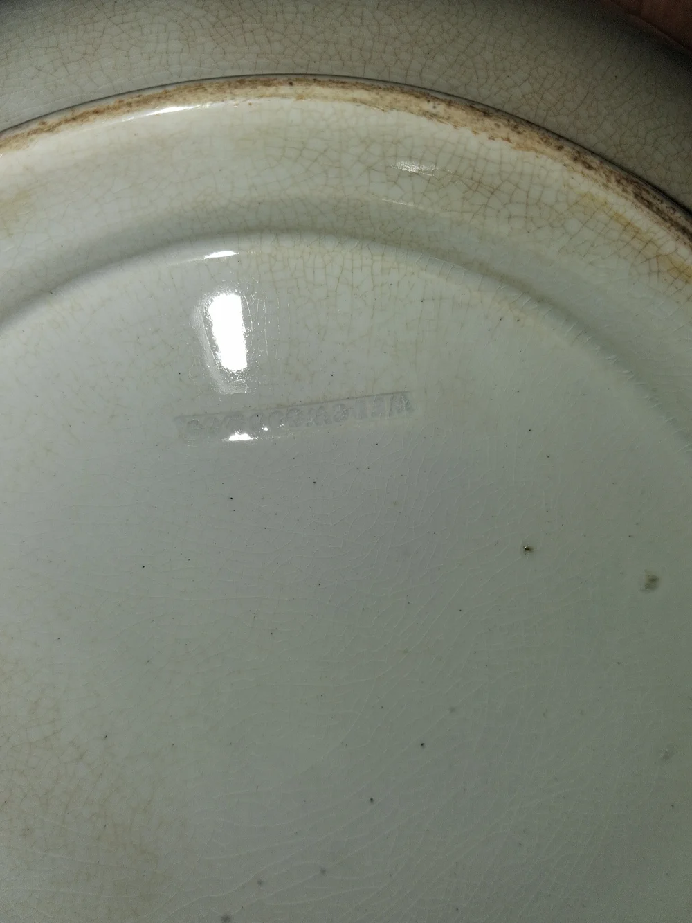 Mid 1800s Wedgwood White Ceramic Mixing Bowl
